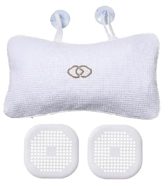 Coussin de Baignoire antidérapant antidérapant pour la Maison, Le Spa, Le Bain, la tête, Le Cou, Le Dos, Les épaules, Le Repos Relaxant, Ventouse de Salle de Bain, Filtre