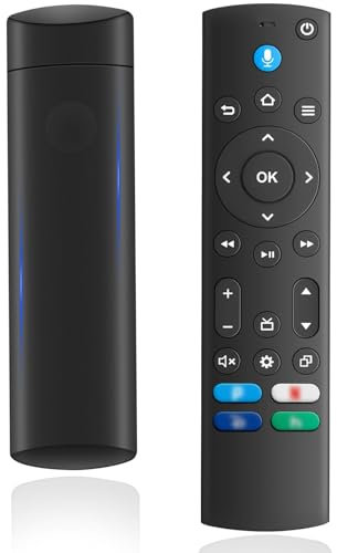 Glitfix Ersatz-Sprachfernbedienung (4 Gen) Kompatibel mit AMZ Fir-e TV Stick (2 und 3 Gen), TV Stick(4K, 4K Max, Lite, HD), Fir-es TV Cube(2nd und 3rd Gen), mit Bluetooth und 4 Abkürzungsschlüssel