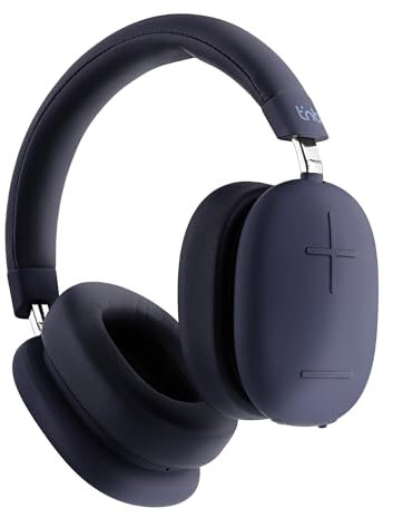 T'nB - Bounce ANC Midnight Blue, Casque Bluetooth sans Fil, Réduction de Bruit Active ANC, Autonomie 50h, Son Immersif, Micro Intégré, Bluetooth 5.3, Jack 3,5mm, Pochette de Transport - Bleu