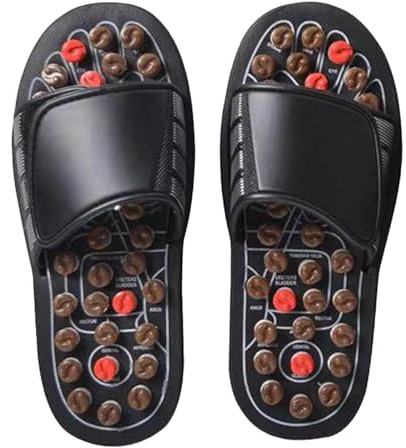Massage Sandals - EVA 1.5cm Sole Thickness Standard Size | Reflexology | Foot Mæssage Slippers With Non Slip Design, Comfort Support Walking Shoes | Foot Massage Slippers Men Women Use