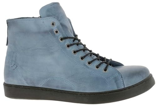 Andrea Conti Femme Damen High Top Sneaker Basket, Bleu, 36 EU