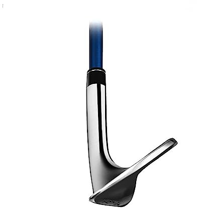 Coin de Sable de Golf pour gaucher pour Enfants - 56 degrés, Coin de Club de Golf à Fond élargi pour garçons et Filles, Coins de Golf Junior (Gauche,Bleu pour 9-12 Ans)