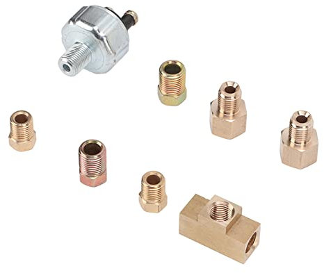 Interrupteur de Feu Stop Hydraulique, Interrupteur de Feu Stop Universel Ligne Adaptateur Frein Hydraulique Pièces Montage Écrou Tube 2-3/8 po Écrou Tube 2-1/4 po Adaptateur 2-3/16-1/4 po