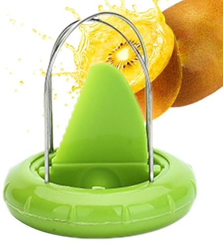 Herramienta para rebanar kiwi, cortador para pelar kiwi - Cortador de frutas de cocina de acero inoxidable, herramienta para frutas apta para lavavajillas, gadget de