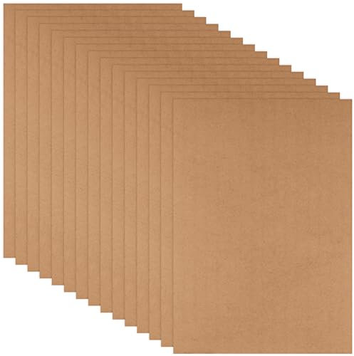 CYEER 15 tableros de madera MDF, Tablero Aglomerado para manualidades de 4 mm