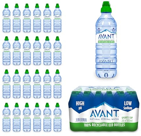 Avant Natural Mineral Still Water 500ml Sportscap x 24