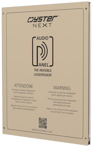 Oyster Next Altoparlante AudioPanel™ Sign S51 - Installazione a scomparsa in parete/soffitto. Potenza 50 Watt - Ideale per impianti Hi Fi e Home Theatre Dolby Atmos