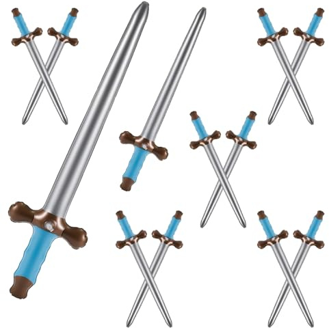 12 Pezzi Gonfiabile per Bambini 60cm Spade Gonfiabili dei Pirati Spade Spade Giocattolo Gonfiabili Forniture per Halloween, Costumi di Halloween,Cosplay,Feste