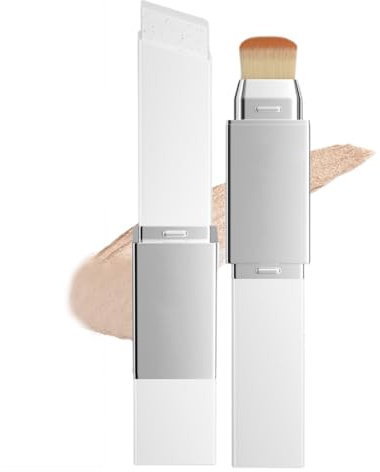 Teegxddy Sticks Correcteurs, Fond de teint liquide pour Peau Mature,Couvrance Totale à Moyenne,Avec tête de Pinceau, Pour tous les Types de Peau (Naturel)