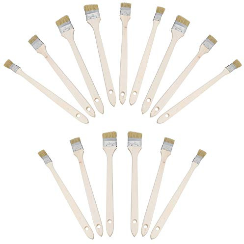 Pincel angular de largo alcance para radiador, 25 mm – 50 mm, ancho de la cabeza 400 mm, 15 unidades