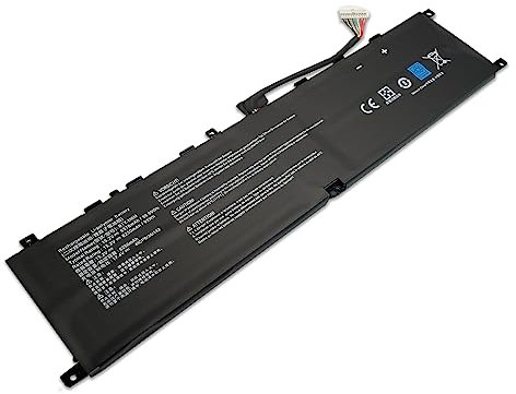 BTY-M6M Laptop Battery Replacement for MSI Creator 15 A10SD A10SF GS66 Stealth 10SFS 10SGS 10SE-045 10UG GE66 Raider 10SFS WS66 10TMT-207US GE76 Raider 10UH Series (15.2V 99Wh 6250mAh)