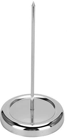 Pincho para facturas, tenedor para facturas, palillo para recibos, soporte para notas de papel de barra recta de acero inoxidable, eje para cheques, tenedor para facturas, palillo para recibos de fact