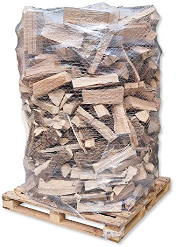 1,6 m³ / SRM Brennholz Fichte 25 cm Scheitlänge PEFC-Zertifiziert Made in Bavaria Premium Kaminholz Scheitholz Kamin Ofenholz Feuerschale Lagerfeuer trocken | 1 Paletten | Energie Kienbacher
