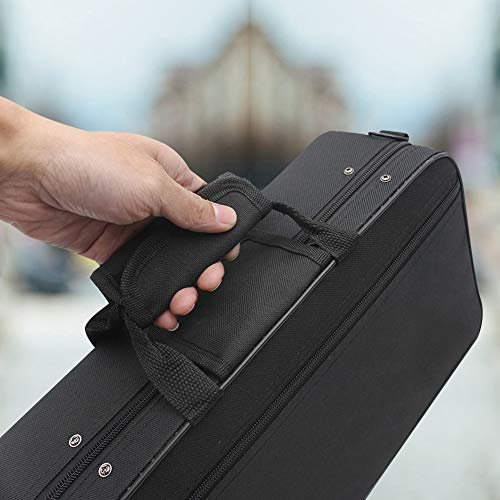 Klarinettentasche, Klarinetten-Aufbewahrungstasche, LADE Schwarzer Schaumstoff Gepolsterter, Verdickter Oxford-Stoff, Sotrage-Tasche mit Riemen für Klarinette, Klarinettenkoffer,