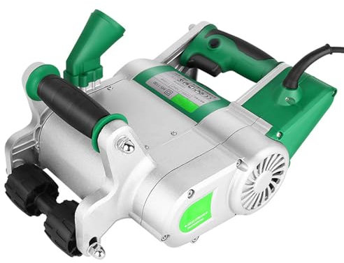 ExoticaBlend Scanalatore Elettrico, 1100W Scanalatrice per Pareti Macchina da Taglio per Pareti in Cemento con Cassetta degli Attrezzi, Regolazione della profondità di Scanalatura da 20-30 Mm,25mm