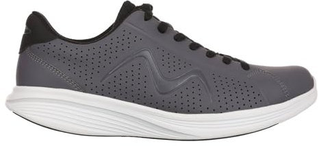 MBT M800 Zapatillas de Deporte para Hombre Estilo Moderno. Deportivas de Caminar Anatómicas y Cómodas. Calzado Fisiológico de Confort y Estabilidad con Suela Curva. Sneakers Color Gris