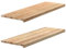 vidaXL Fensterbänke 2 Stk. Unbehandelt 120x40x2 cm Massivholz Eiche, Fensterbrett, Holz Treppenstufe, Holz Fensterbrett, Fensterbank Eichenholz