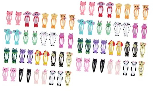 KOMBIUDA 36 Pares pasadores para niños pasador de pelo color pasadores de bebé para bebés pinzas para el cabello de colores broches de presión para el cabello de los niños