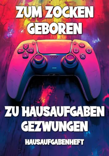 Hausaufgabenheft Gamer: Hausaufgabenplaner mit Stundenplänen in DIN A5 für Grundschule oder Gymnasium in Coolem Gaming Design für Teenager