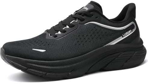 LUSWIN Men's Road Running Shoes Walking Athletic Trainers Non-Slip Sneakers