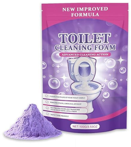 Toilet Cleaner, New Toilet Cleaning Powder – Powerful Stain Remover with Sodium Percarbonate & Baking Soda, Fresh Scent, Self Activating Miracle Powder for Deep Cleaning (100g)