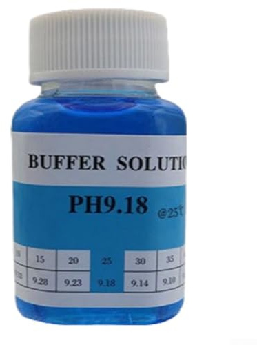 pH Calibration Solution for Consistent Results 50 ml Buffer for Accurate pH Meter Testing with Standard Values (PH9.18)
