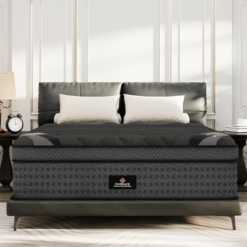 Queen Size Mattress, 14 Inch Deluxe Hybrid Queen Mattress in a Box, Medium Firm Mattresses With Gel Memory Foam & Pocket Springs, Pressure Relief, Cooling, Extra Edge Support [Upgraded Support]