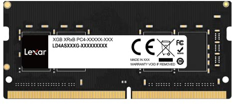 Lexar Laptop Memory DDR4-3200Mbps SODIMM, 32GB, 260 PIN, High Speed Performance, Simple Multitasking