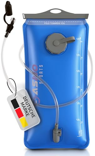 SASMO 3L Hydration Bladder with 2 openings – BPA-Free, Leakproof, Water Reservoir for Backpack, Hiking, Cycling, Outdoor & Camping – LFGB Certified