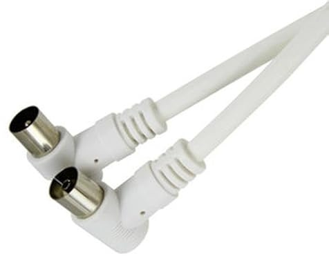 Cable de conexión coaxial RG59 de 1.5m, color negro, ideal para transmisión de video y señales de televisión.
