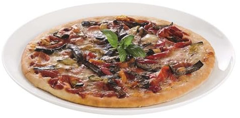 UNIQUE HOME LIVING 32cm Porcelain Pizza Plate, Pizza Serving Dish Plates, White Porcelain Tableware, Dishwasher & Microwave Safe - 12.5 Inch