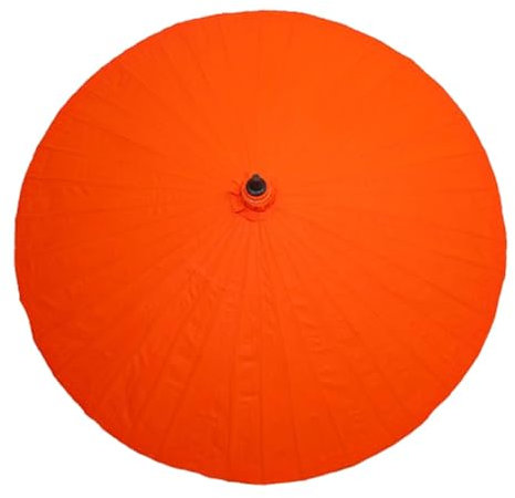 GUOGLZ Parasol De Aceite, Sombrilla Y Paraguas De Papel Chino Clásico Hecho A Mano Al Óleo Pintura Bailando Apoyos Impermeable(Orange)