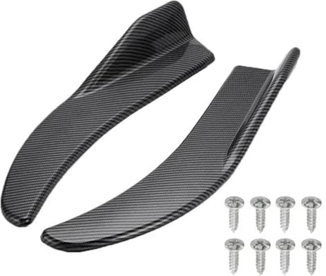 Divisor Delantero para Benz Faldones Laterales 1 Par Alerón Parachoques Coche Labio Trasero Delantero Faldón Lateral Universal Faldón Lateral(Carbon Fiber)