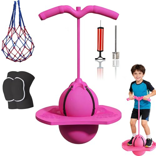 Pogo Stick Con Maniglia, Palla Per Saltare Bambini Adulti, Saltarello Per Bambini, Capacità Di Carico 300 Kg, Palla Salta Salta Per L'allenamento Dell'equilibrio E Lo Sport (1PC-D)