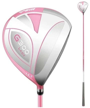 #1 Professionell golfdriver i trä, 13,5 graders loft, grafitskaft högerhänt Fairway Woods för sport (rosa)