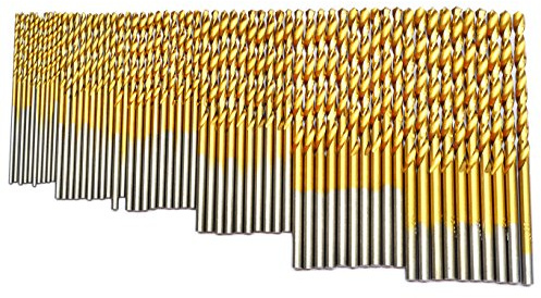 60Pcs Micro Drill Bits Set 1/8 1/16 3/64 5/64 3/32 7/64 Jobber Length Twist Drill Bit Set for Steel Wood Plastic Aluminum Alloy