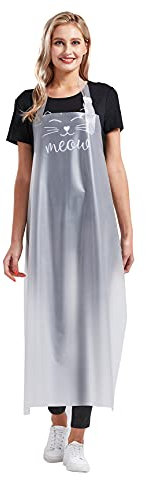 Nanxson TPU Schürze Unisex Wasserdichte Schürze Verstellbare Nackenschulter Leichte Arbeisschürze CF3148 (Durchsichtig, 110 * 80)