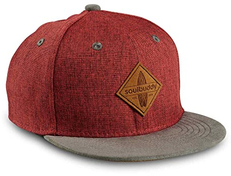 Soulbuddy Kinder Cap – Unisex Kinderkappe – Schirmmütze für Jungen & Mädchen – Trendiger Sonnenhut für Outdoor & Freizeit Dunkelrot – Größe L