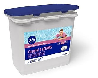 Gre 76007L Complet 4 Actions - Multifunzione 4 Azioni, Pastiglie da 250gr - 1Kg