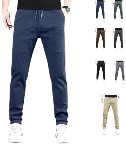 Acegents Cargo Pants,High Stretch Multi-Pocket Durable Cargo Pants,Acegents Multipants (Blue,M,Short)