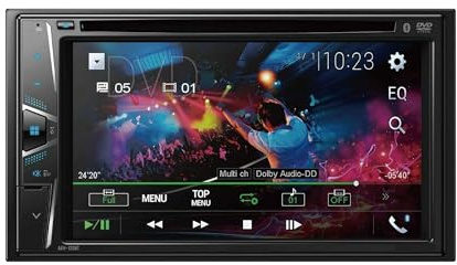 Navigation Automobile Autoradio AVH-120BT 6,2 avec système de Navigation Bluetooth et Lecteur DVD Compatible Android