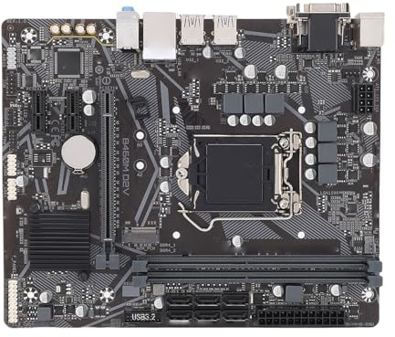 Cuifati B460M D2V-Motherboard, LGA1200 10. Generation I9 I7 I5 I3-CPU, 2xDDR4-Speicher, PCI E3.0X16, M.2-Steckplatz, VGA- und DVI-Ausgänge, ATX-Computer-Motherboard