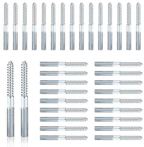 eupdd 100 Stück Stockschrauben M8 x 80 mm: Torx Stockschrauben
