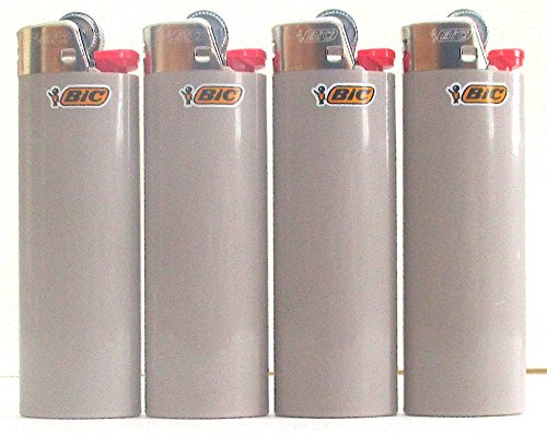 LIGHTERS Bic Anthracite Full Size Lot de 4