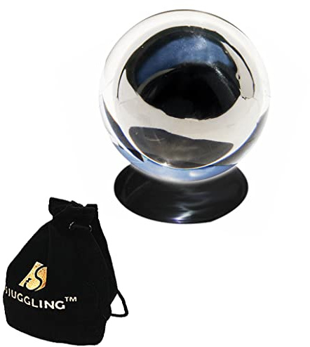 DSJUGGLING 75mm Fushigi Floating Illusion Contact Juggling Ball, 3 Professional Magic Gravity Ball Novelty Floating Sphere for Stage Performances