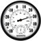 Indoor Outdoor Thermometer Hygrometer - 10 Inch Outdoor Thermometer Large Numbers, 2 in 1 Thermometer Hygrometer, Outside Thermometers for Patio (Black)