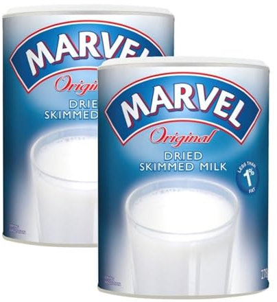 Gharana Swaad Ka Khazaana Marvel Original Dried Skimmed Milk Powder 175g (Pack of 2) | High in Protein | Low Fat | Dessert Ingredient | Source of calcium