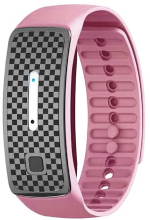 Kexpery Bracelet anti-moustiques ultrasonique, 3 modes, anti-moustiques pour enfants et adultes, étanche, rechargeable, pour le camping, la pêche, les sports de plein air (rose)