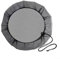 Cubierta de malla para barriles de lluvia con cordón de 60 a 100 cm, tapa de cubo de agua para exteriores, red de protección de follaje, color negro (60 cm)