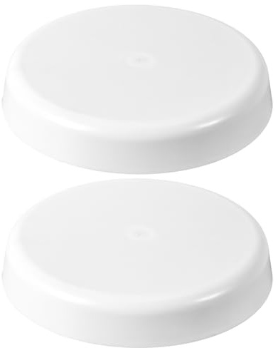 BOXOB 2 Pzs Tapa Ventilación Tipo Hongo para Techo de Caravana Keystone, Repuesto Cubierta Plástico Impermeable para Ventilación Plomería del Vehículo (Blanco)
